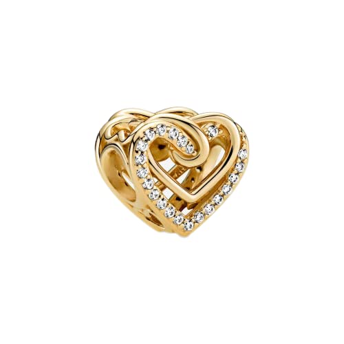 LaMenars Goldene Ewige Liebe Charm for 925 Sterling Silber Frauen Armband Halskette Anhänger Valentinstag Muttertag Geschenk für Mädchen LaMenars Goldene Ewige Liebe Charm for 925 Sterling Silber Frauen Armband Halskette Anhänger Valentinstag Muttertag Geschenk für Mädchen von LaMenars