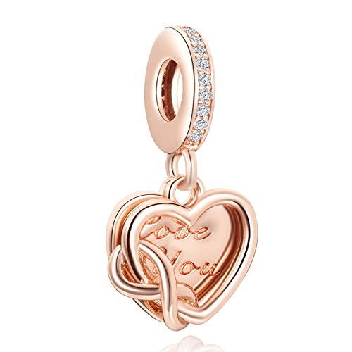 LaMenars Hand gezeichnete Liebe Herz Happy Anniversary 925 Sterling Silber Anhänger Perlen mit Cubic Zirconioa Passt Europa Geschenke für Frauen Mädchen Armband und Halskette LaMenars Hand gezeichnete Liebe Herz Happy Anniversary 925 Sterling Silber Anhänger Perlen mit Cubic Zirconioa Passt Europa Geschenke für Frauen Mädchen Armband und Halskette von LaMenars