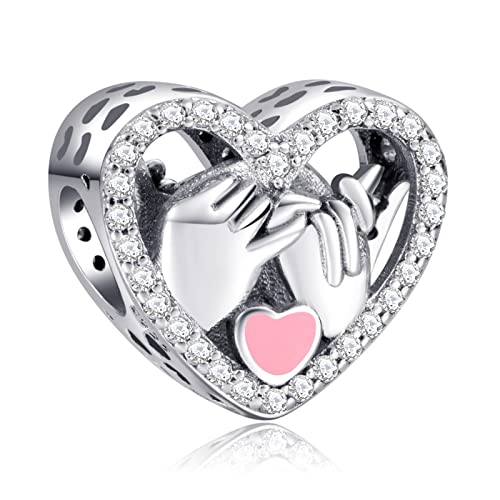 LaMenars Hand gezeichnete Liebe Herz Happy Anniversary 925 Sterling Silber Anhänger Perlen mit Cubic Zirconioa Passt Europa Geschenke für Frauen Mädchen Armband und Halskette LaMenars Hand gezeichnete Liebe Herz Happy Anniversary 925 Sterling Silber Anhänger Perlen mit Cubic Zirconioa Passt Europa Geschenke für Frauen Mädchen Armband und Halskette von LaMenars