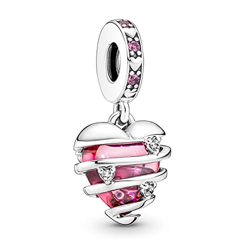 LaMenars Herz-Spirale baumeln Charm 925 Sterling Silber Perlen passend für Armbänder, Halloween Geburtstag Schmuck Geschenke Frauen Mädchen LaMenars Herz-Spirale baumeln Charm 925 Sterling Silber Perlen passend für Armbänder, Halloween Geburtstag Schmuck Geschenke Frauen Mädchen von LaMenars