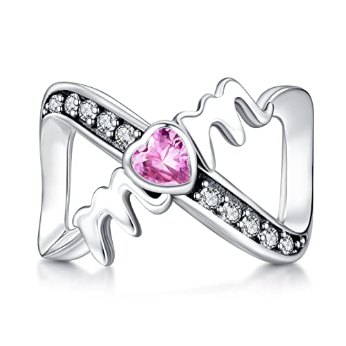 LaMenars Mom Charm for 925 Sterling Silver Für Frauen Armbänder Halsketten Dangle Anhänger für Weihnachten Valentinstag für Mädchen LaMenars Mom Charm for 925 Sterling Silver Für Frauen Armbänder Halsketten Dangle Anhänger für Weihnachten Valentinstag für Mädchen von LaMenars