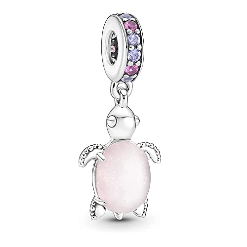 LaMenars Murano Glas Pink Sea Turtle Dangle Charm für Armbänder 925 Sterling Silber Bead Charms mit kubischem Happy Birthday Anniversary Schmuck Geschenke für Frauen Ehefrau LaMenars Murano Glas Pink Sea Turtle Dangle Charm für Armbänder 925 Sterling Silber Bead Charms mit kubischem Happy Birthday Anniversary Schmuck Geschenke für Frauen Ehefrau von LaMenars