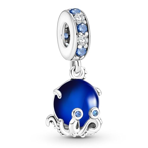 LaMenars Muranoglas-Anhänger mit süßem Oktopus für-Armbänder, 925er Sterlingsilber, Perlen-Anhänger mit kubischem Happy Birthday, Jubiläum, Schmuck, Geschenk für Frauen, Mädchen, Ehefrau LaMenars Muranoglas-Anhänger mit süßem Oktopus für-Armbänder, 925er Sterlingsilber, Perlen-Anhänger mit kubischem Happy Birthday, Jubiläum, Schmuck, Geschenk für Frauen, Mädchen, Ehefrau von LaMenars