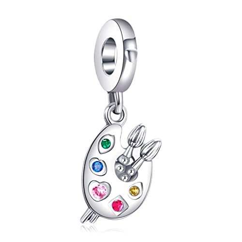LaMenars Palette von Künstler Charm für Armbänder 925 Silber Anhänger Perlen für Halsketten Baumeln zum Muttertag Geburtstag LaMenars Palette von Künstler Charm für Armbänder 925 Silber Anhänger Perlen für Halsketten Baumeln zum Muttertag Geburtstag von LaMenars