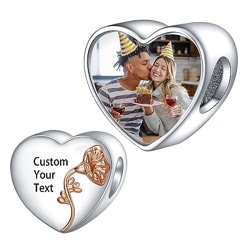 LaMenars Personalized Photo Charms Geburt Blume September Pharbitis Perlen Sterling Silber Anpassen Bild Liebe Herz für Frauen Armbänder und Halsketten Geschenke für Mädchen LaMenars Personalized Photo Charms Geburt Blume September Pharbitis Perlen Sterling Silber Anpassen Bild Liebe Herz für Frauen Armbänder und Halsketten Geschenke für Mädchen von LaMenars
