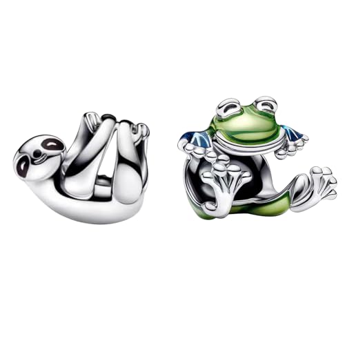 LaMenars Rainforest Friends Charm Duo für Armbänd 925 Sterling Silber Bead Women Charms Mother's Day Birthday Anniversary Jewelry for Girls Wife LaMenars Rainforest Friends Charm Duo für Armbänd 925 Sterling Silber Bead Women Charms Mother's Day Birthday Anniversary Jewelry for Girls Wife von LaMenars