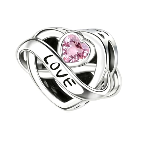 LaMenars für Armbänd Infinite Heart Shaped Love Charm 925 Sterling Silber Bead Women Charms Mother's Day Birthday Anniversary Jewelry for Wife LaMenars für Armbänd Infinite Heart Shaped Love Charm 925 Sterling Silber Bead Women Charms Mother's Day Birthday Anniversary Jewelry for Wife von LaMenars