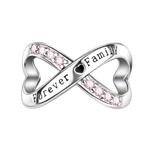 LaMenars für Armbänd Infinity Symbol Forever Family 925 Sterling Silber Bead Women Charms Mother's Day Birthday Anniversary Jewelry for Wife von LaMenars