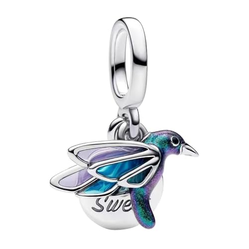 LaMenars für Armbänd Purple Bird 925 Sterling Silber Bead Women Charms Mother's Day Birthday Anniversary Jewelry for Wife LaMenars für Armbänd Purple Bird 925 Sterling Silber Bead Women Charms Mother's Day Birthday Anniversary Jewelry for Wife von LaMenars