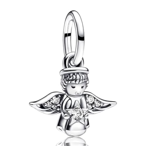 LaMenars für Armbänd Sparkling Angel Dangle Charm 925 Sterling Silber Bead Women Charms Mother's Day Birthday Anniversary Jewelry for Wife LaMenars für Armbänd Sparkling Angel Dangle Charm 925 Sterling Silber Bead Women Charms Mother's Day Birthday Anniversary Jewelry for Wife von LaMenars