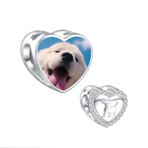 LaMenars personalisierte Puppy Foto Charme 925 Sterling Silber Geeignet für Damenarmbänder und -ketten Diy Schmuck Perlen LaMenars personalisierte Puppy Foto Charme 925 Sterling Silber Geeignet für Damenarmbänder und -ketten Diy Schmuck Perlen von LaMenars