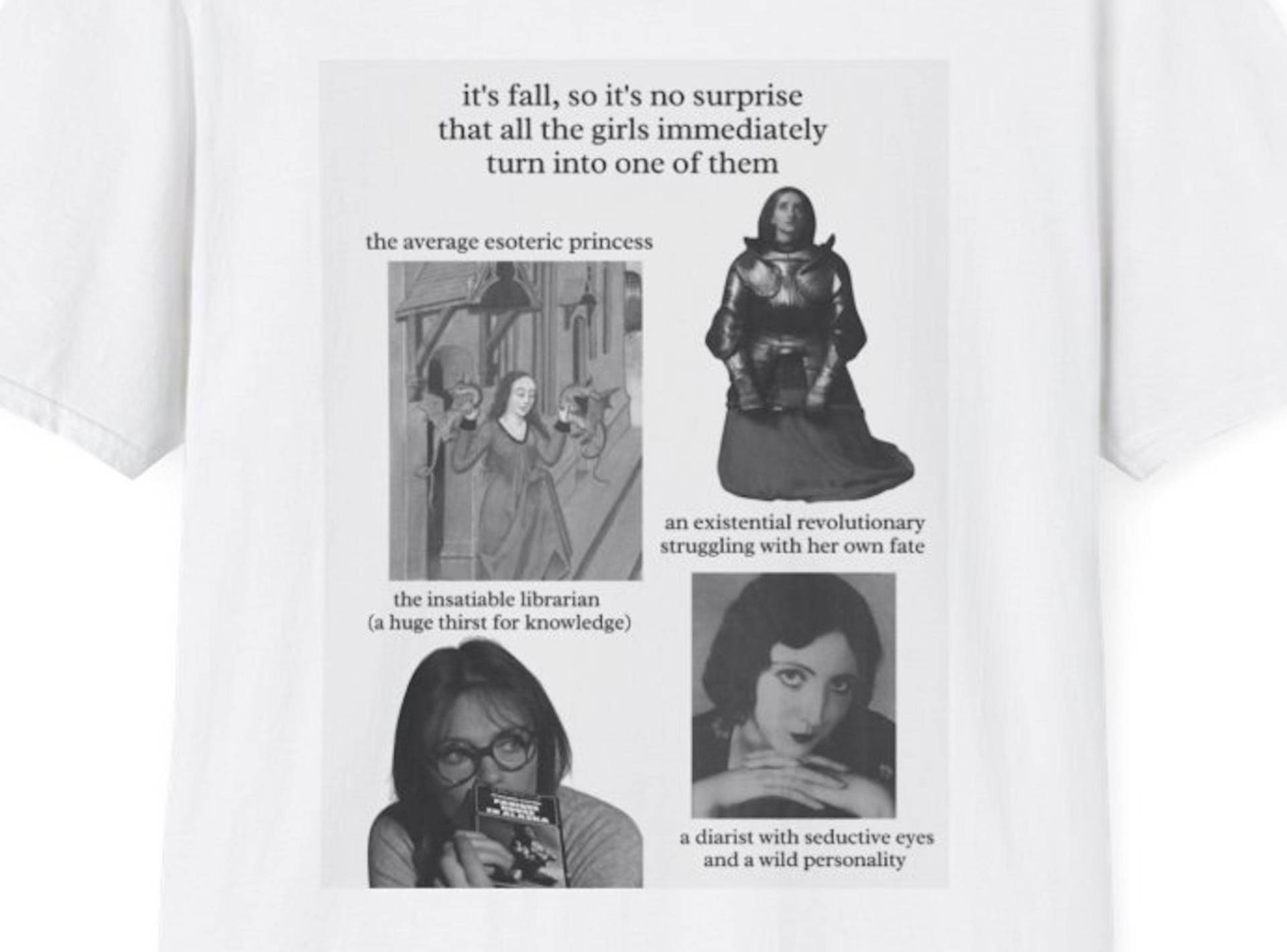 Mädchen Im Herbst Anaïs Nin Jeanne D'arc Bibliophile Collage Shirt | Trauriges Tumblrcore Girlblogger Femcel Kokett Ästhetik Mädchen Im Herbst Anaïs Nin Jeanne D'arc Bibliophile Collage Shirt | Trauriges Tumblrcore Girlblogger Femcel Kokett Ästhetik von LaMenteuseNYC