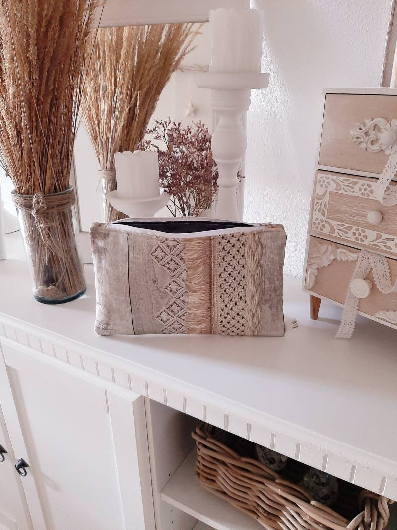 Kosmetiktasche/ Schminktäschchen Utensilo Tasche Aufbewahrung Make Up Bag Boho Vintage Landhaus Beige Natur Muster Kosmetiktasche/ Schminktäschchen Utensilo Tasche Aufbewahrung Make Up Bag Boho Vintage Landhaus Beige Natur Muster von LaMilaHandmade