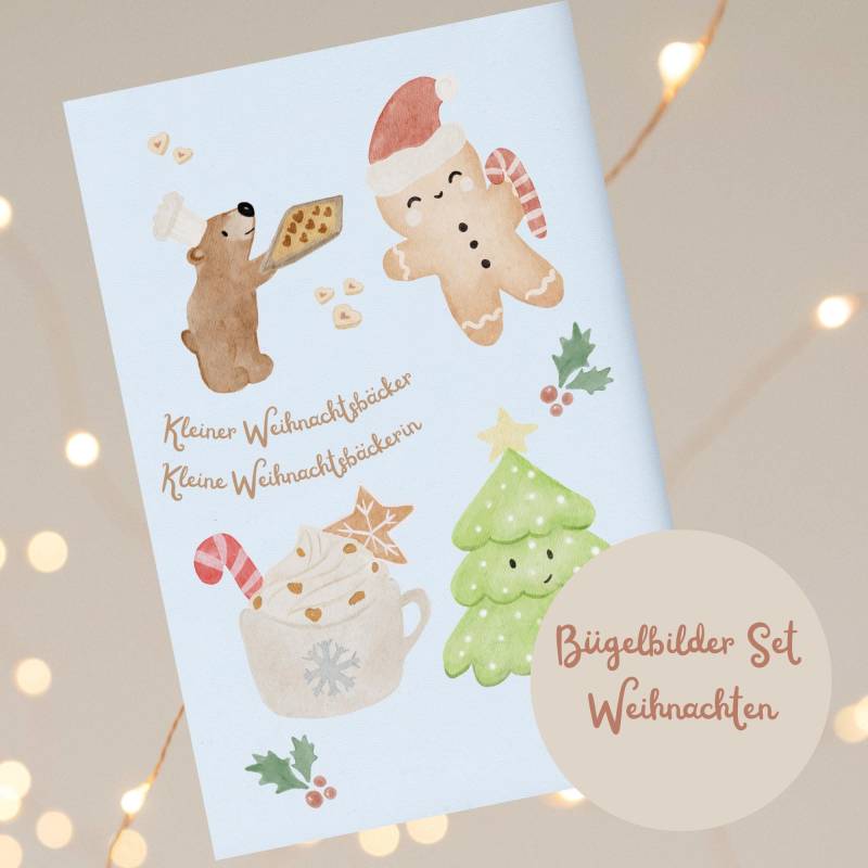 Bügelbilderset Weihnachten A5, Weihnachtsmotive Für Bodys, Shirts Babys Und Kleinkinder, Bügelpatches, Weihnachtsgeschenk Babybody Bügelbilderset Weihnachten A5, Weihnachtsmotive Für Bodys, Shirts Babys Und Kleinkinder, Bügelpatches, Weihnachtsgeschenk Babybody von LaMioLena