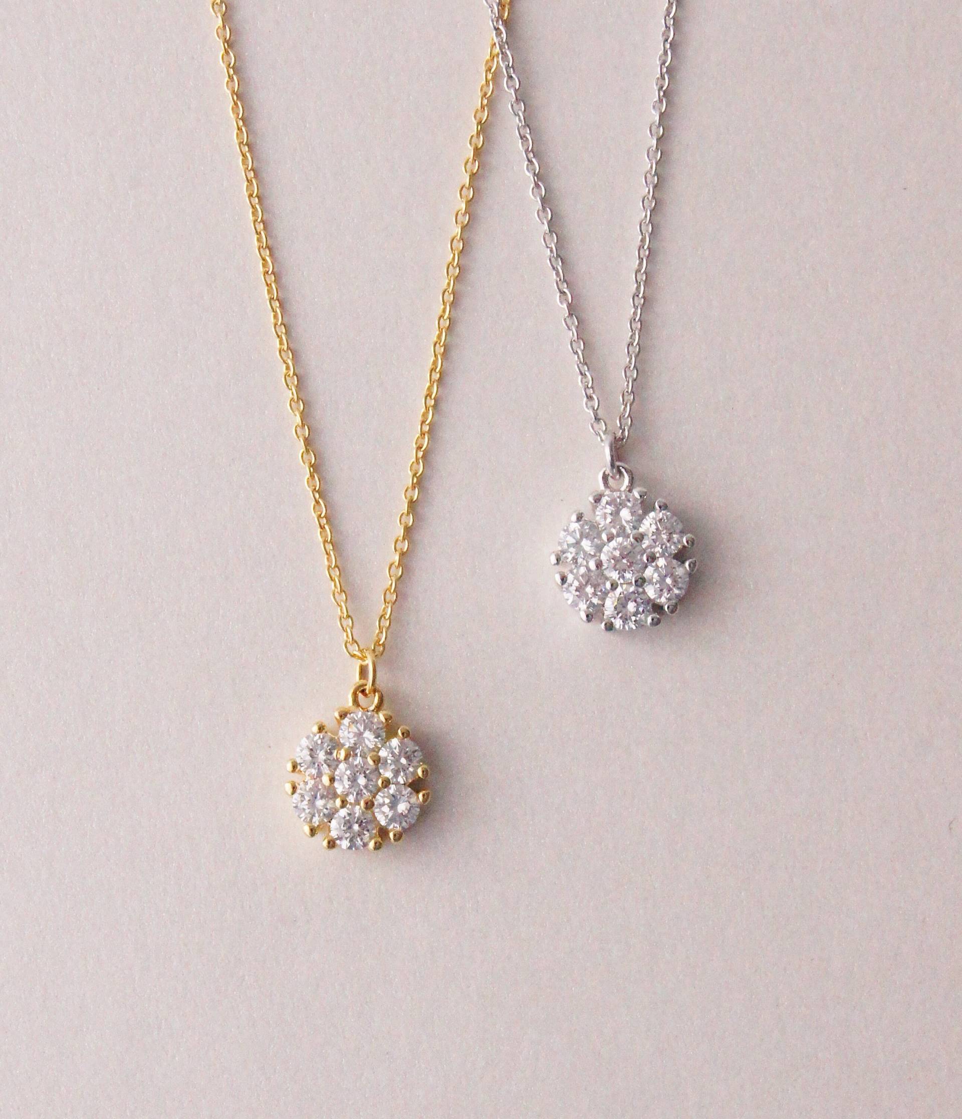 Gold Kette, Kette Mit Zirkoniasteinen, Zierliche Halskette Gold Kette, Kette Mit Zirkoniasteinen, Zierliche Halskette von LaModestie