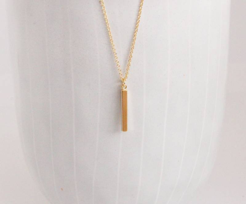 Gold Kette, Stabanhänger, Zierliche Halskette, Boho Kette Gold Gold Kette, Stabanhänger, Zierliche Halskette, Boho Kette Gold von LaModestie