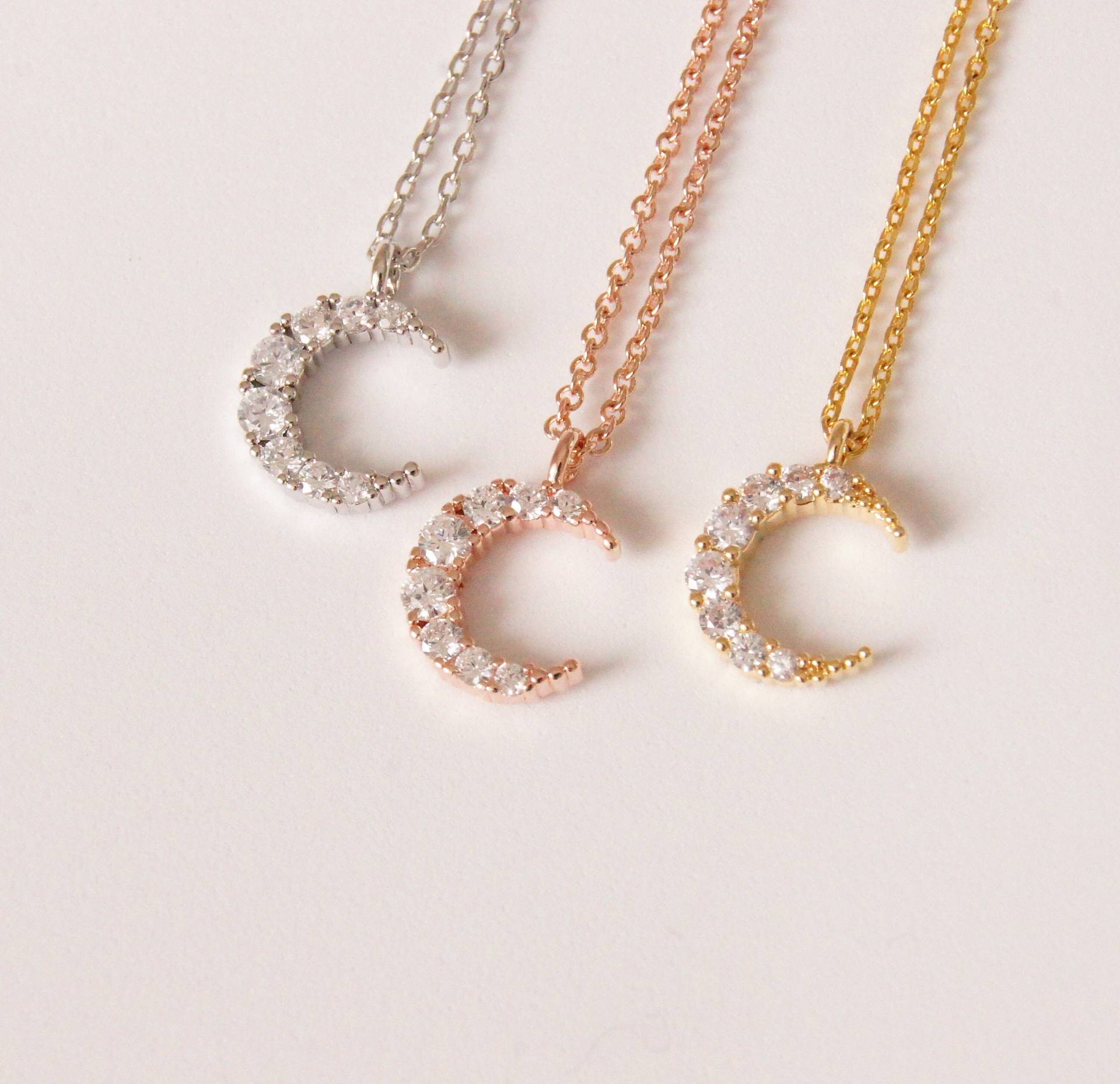 Halbmond Kette, Kette Gold, Boho Gold Halbmond, Rosegold Halbmond Kette, Kette Gold, Boho Gold Halbmond, Rosegold von LaModestie
