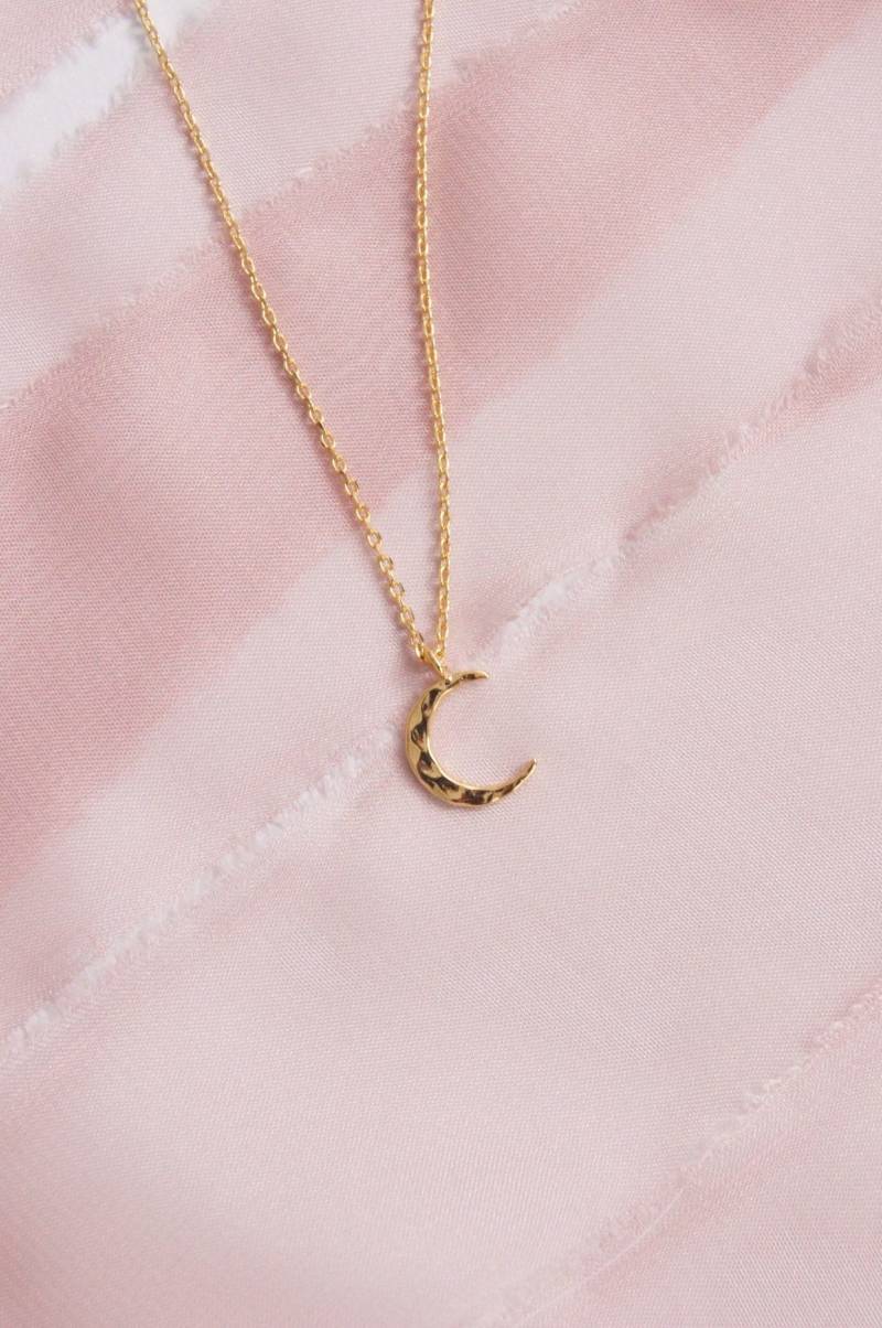 Halbmond Kette, Kette Gold, Boho Gold Halbmond, Rosegold von LaModestie