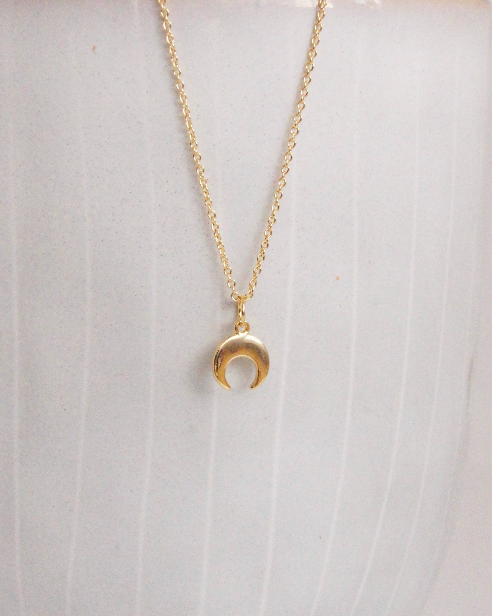 Halbmond Kette, Kette Gold, Boho Gold Halbmond, Rosegold Halbmond Kette, Kette Gold, Boho Gold Halbmond, Rosegold von LaModestie
