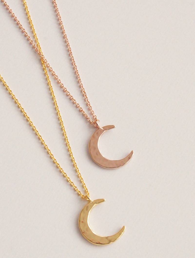 Halbmond Kette, Kette Rosegold, Boho Rosegold Gold, Halbmond, Anhänger Halbmond Kette, Kette Rosegold, Boho Rosegold Gold, Halbmond, Anhänger von LaModestie