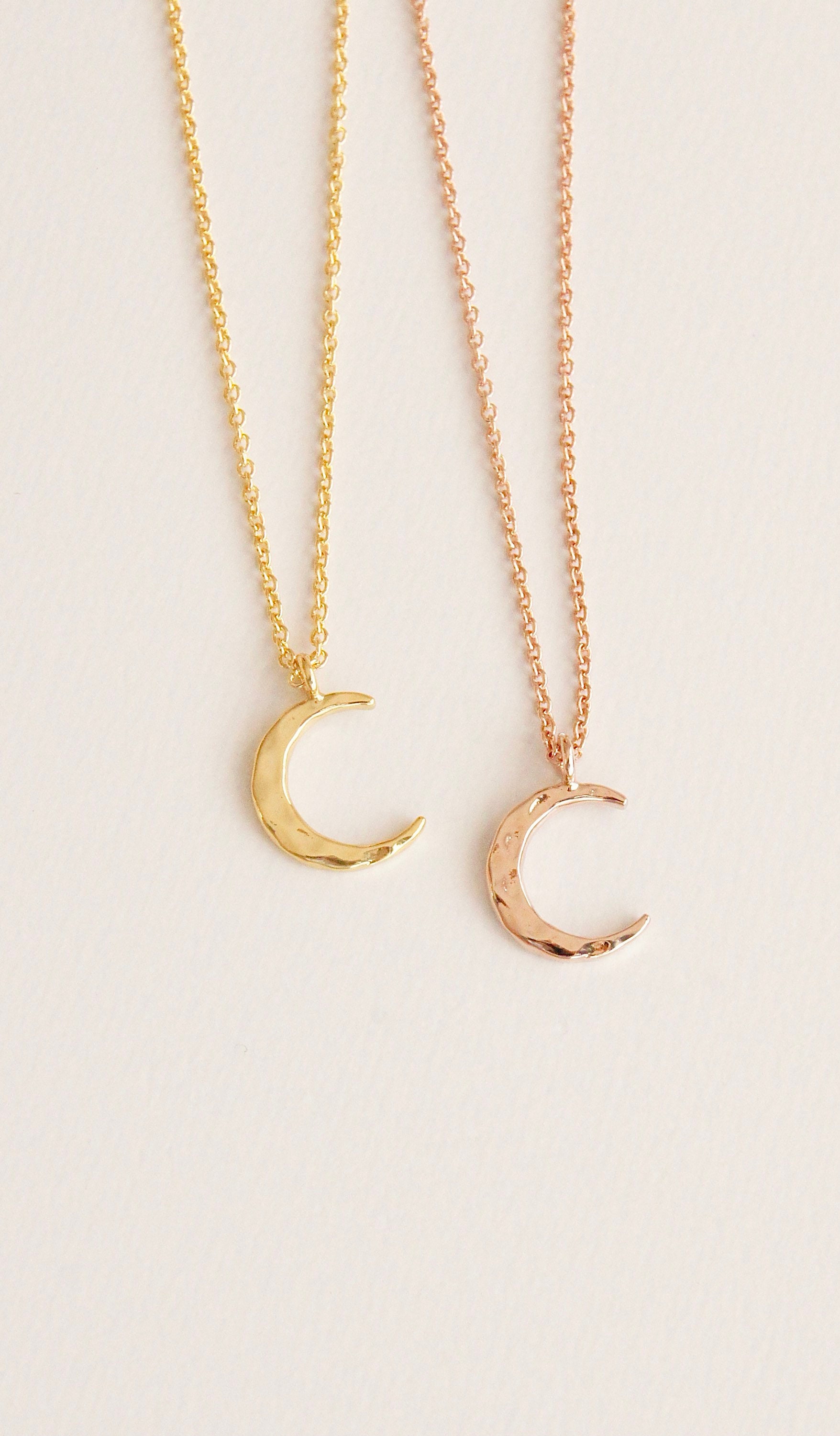 Halbmond Kette, Kette Rosegold, Boho Rosegold Gold, Halbmond, Anhänger Halbmond Kette, Kette Rosegold, Boho Rosegold Gold, Halbmond, Anhänger von LaModestie