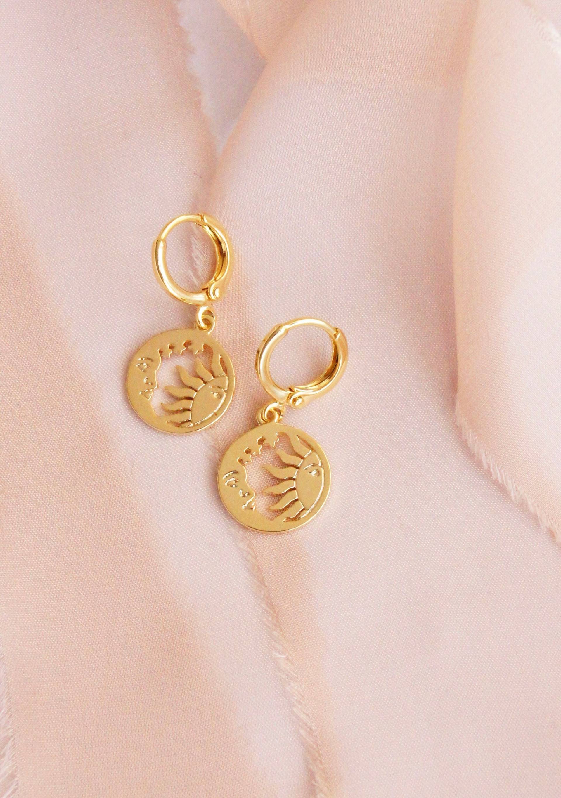 Halbmond Ohrringe, Ohrringe Gold, Creolen Gold Halbmond Halbmond Ohrringe, Ohrringe Gold, Creolen Gold Halbmond von LaModestie