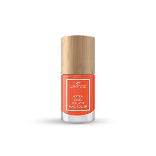 LaNature wasserbassierter Nagellack - Strahlendes Orange - VEGAN - Waterbased Peel-Off Nail Polish - Hawaii Hibiskus, 10 ml von LaNature