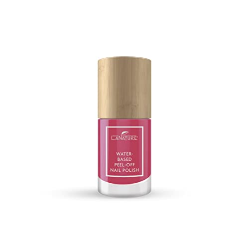 LaNature wasserbassierter Nagellack - Strahlendes Pink - VEGAN - Waterbased Peel-Off Nail Polish - Pink Rose, 10 ml von LaNature