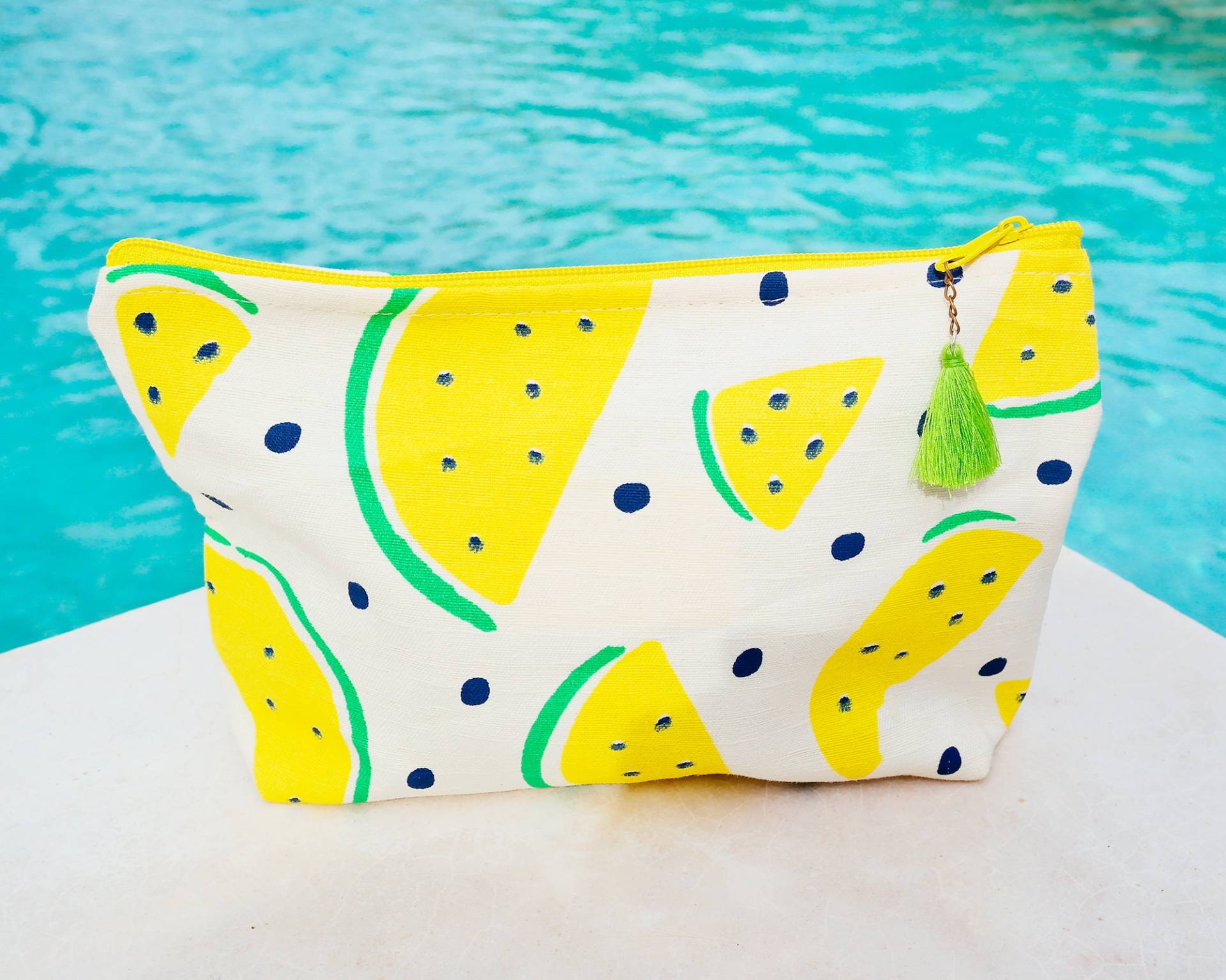 Wassermelonen-Make-Up-Tasche Personalisiert Mit Initiale/Individuelle Sommer-Clutch Buntes Maskentäschchen Reißverschluss Wassermelonen-Make-Up-Tasche Personalisiert Mit Initiale/Individuelle Sommer-Clutch Buntes Maskentäschchen Reißverschluss von LaPasoBien