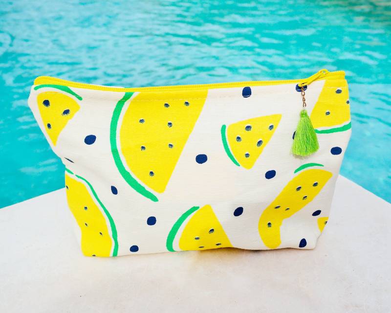 Wassermelonen-Make-Up-Tasche Personalisiert Mit Initiale/Individuelle Sommer-Clutch Buntes Maskentäschchen Reißverschluss Wassermelonen-Make-Up-Tasche Personalisiert Mit Initiale/Individuelle Sommer-Clutch Buntes Maskentäschchen Reißverschluss von LaPasoBien