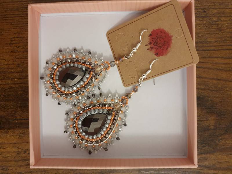 Einzigartige Perlohrringe Mandarine Eyes | Farbauswahl Orange/Braun, Handmade Einzigartige Perlohrringe Mandarine Eyes | Farbauswahl Orange/Braun, Handmade von LaPerlabySarah