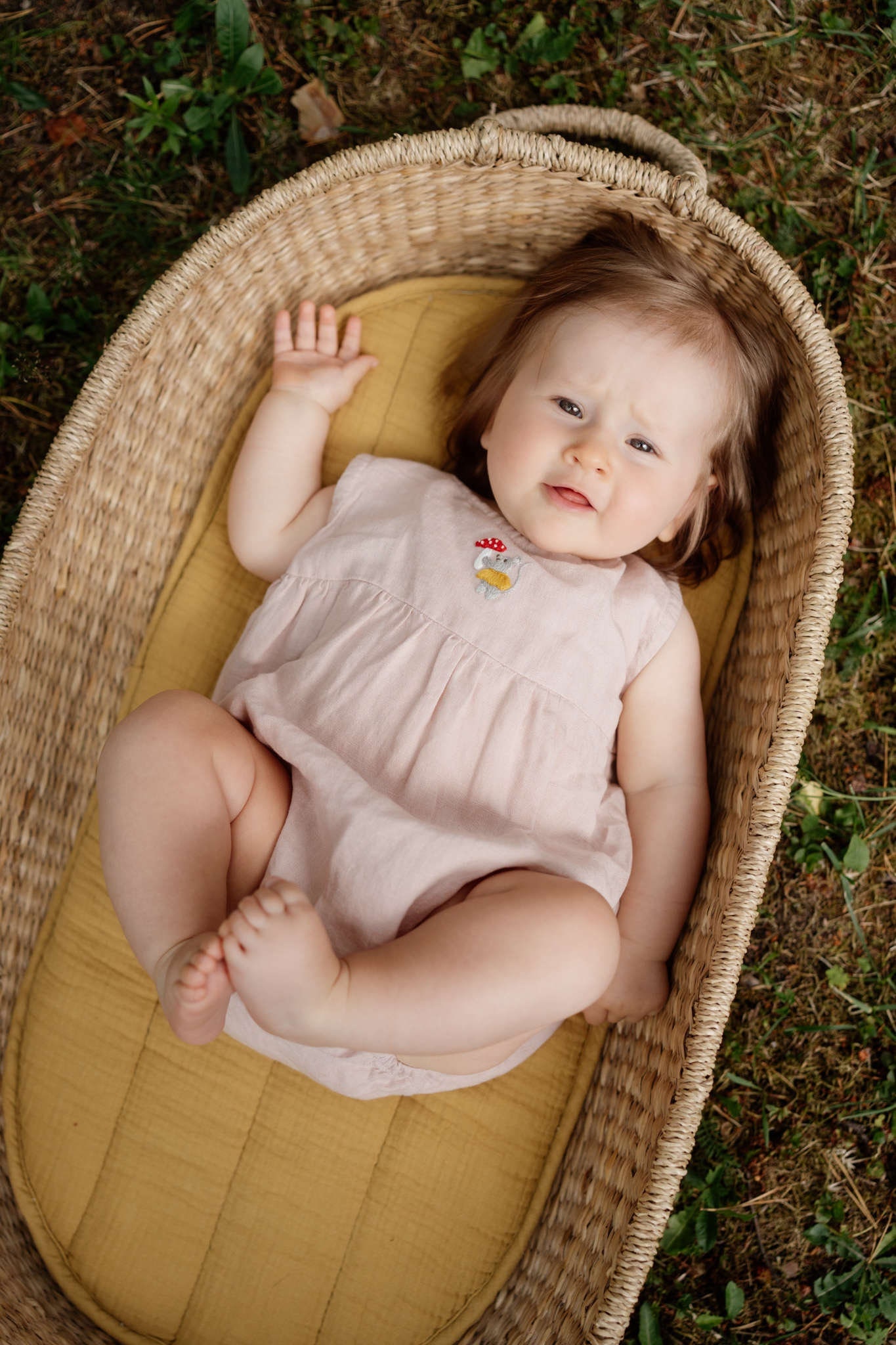 Bio Leinen Baby Strampler Sommer Stonewashed Kleidung, Optional Mit Bestickung von LaPetiteAlice