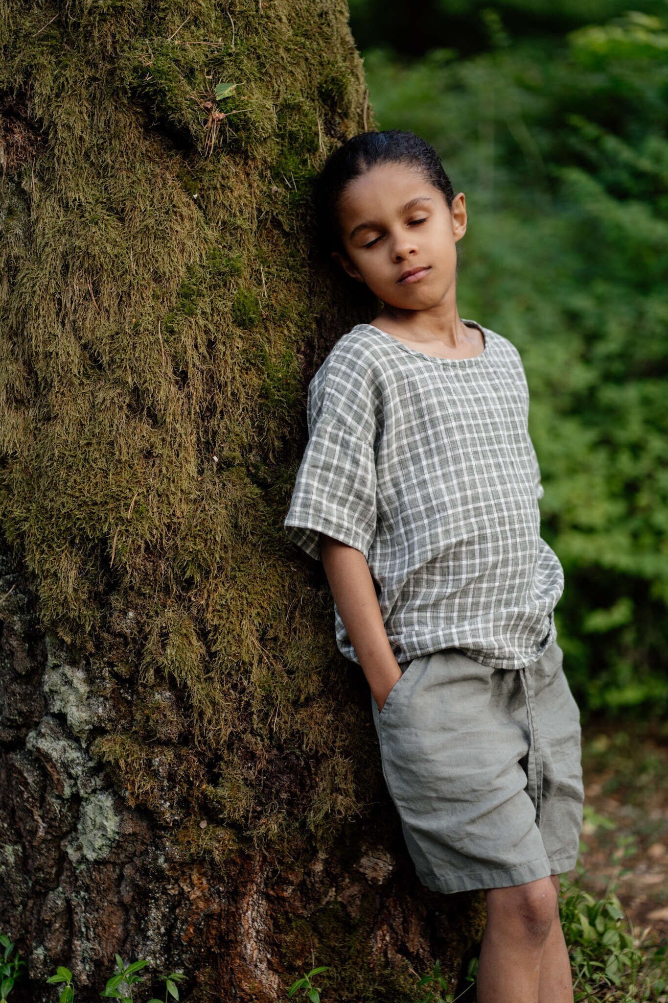 Kinder Leinenhemd Unisex Sommer Top Mit Optionaler Stickerei von LaPetiteAlice