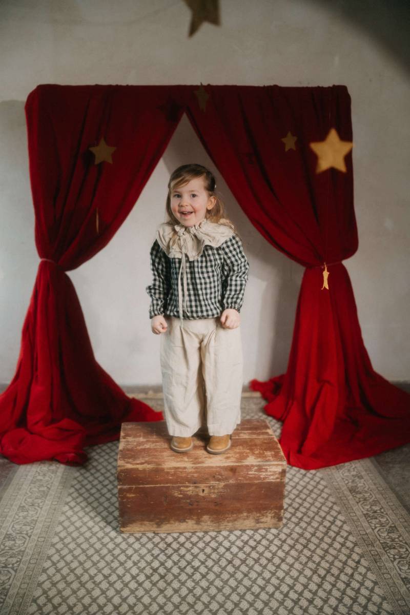 Kinder Leinenhemd Vintage Style Bio-Kleidung, Bischofsärmel von LaPetiteAlice