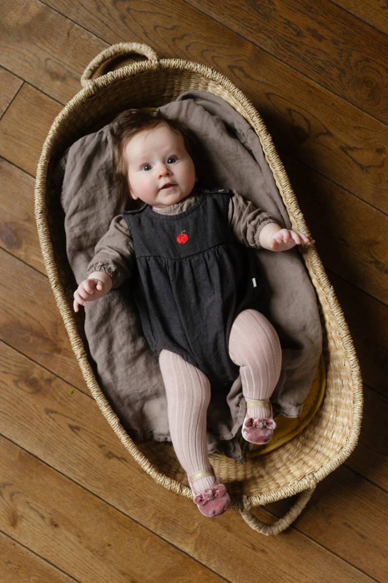 Leinen Baby Strampler Weich Warm Overall Mit Optionaler Stickerei von LaPetiteAlice