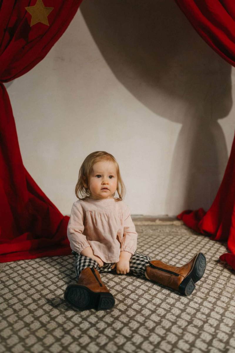 Leinen Baby Tunika Langarm Bio-Shirt, Optional Mit Stickerei von LaPetiteAlice