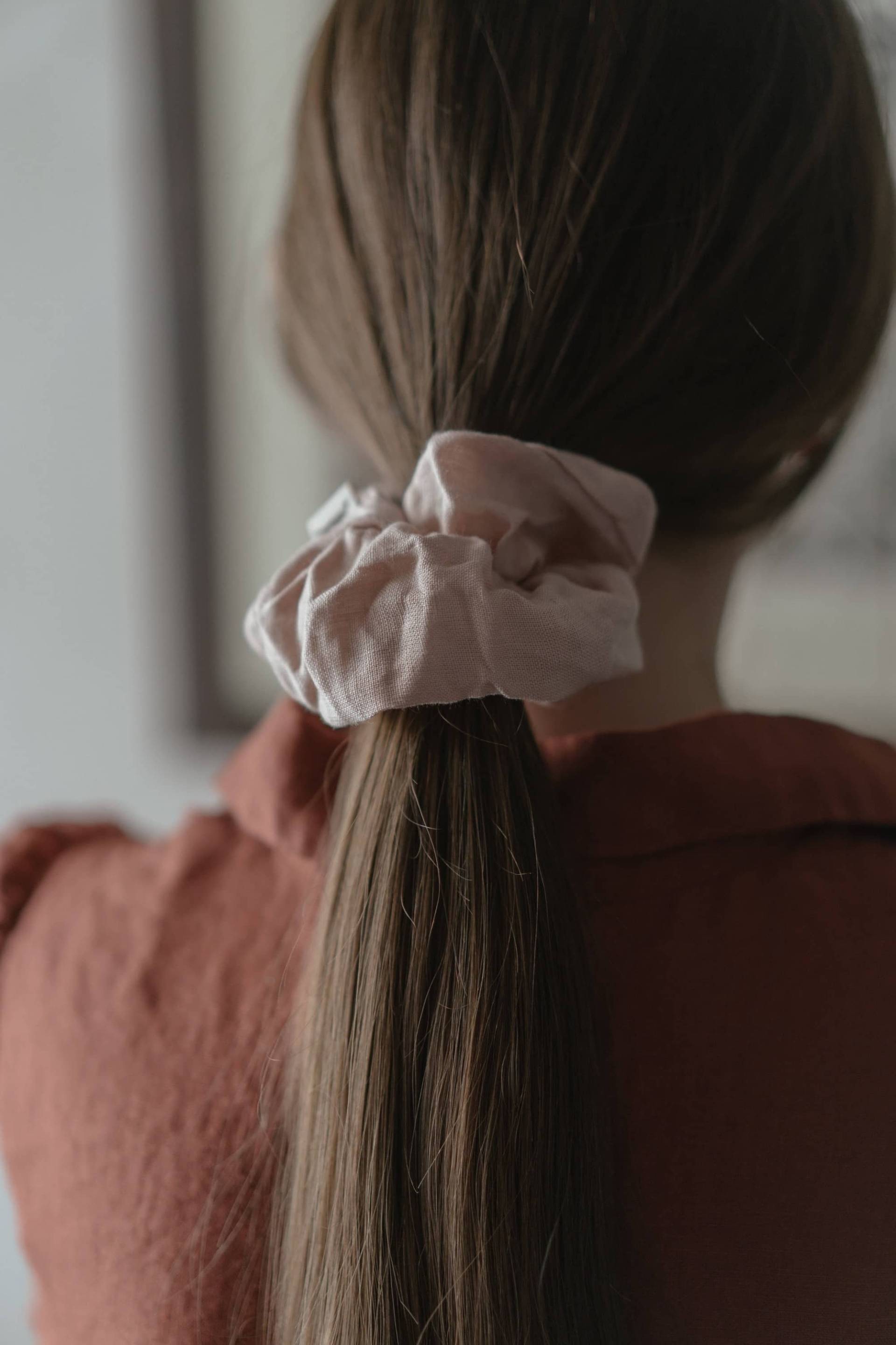 Leinen Haargummi | Optional Stickerei von LaPetiteAlice