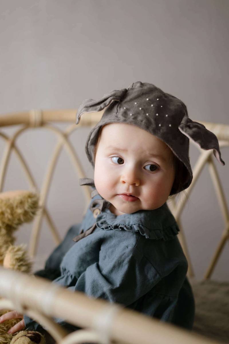 Leinen Reh Mütze | Optional Stickerei von LaPetiteAlice