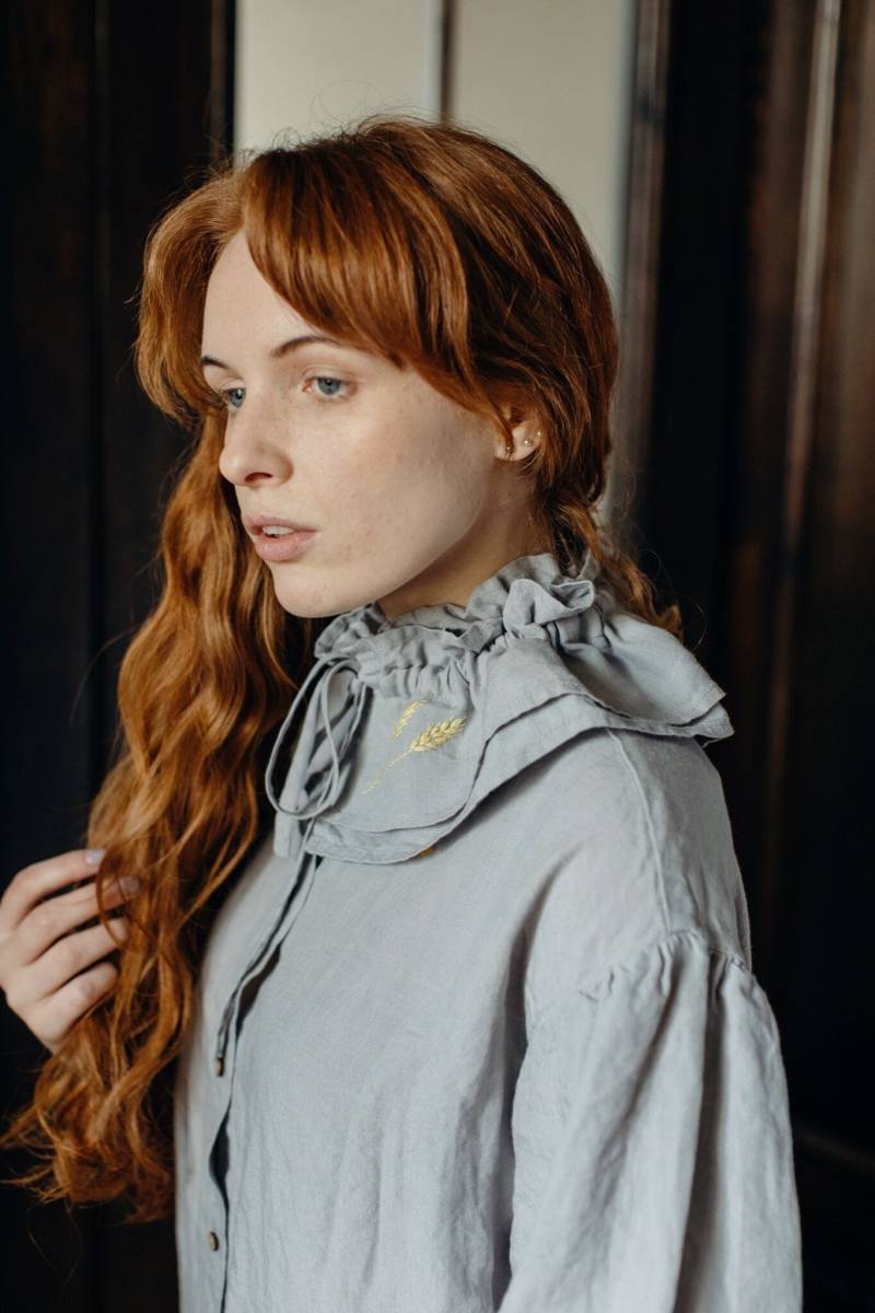 Leinen Rüschenkragen | Optional Stickerei von LaPetiteAlice