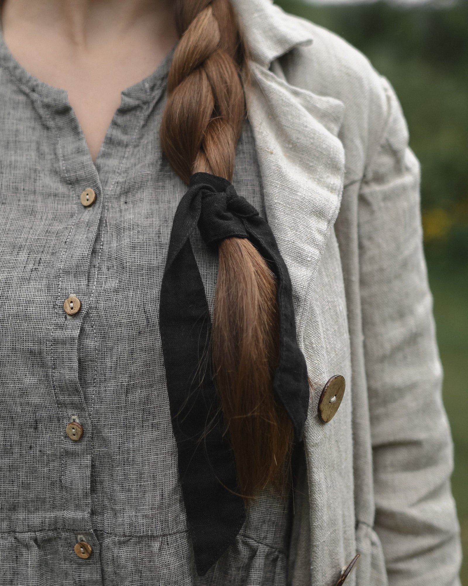 Leinenhaargummi Weicher Gewaschener Stoff, Optional Mit Stickerei von LaPetiteAlice