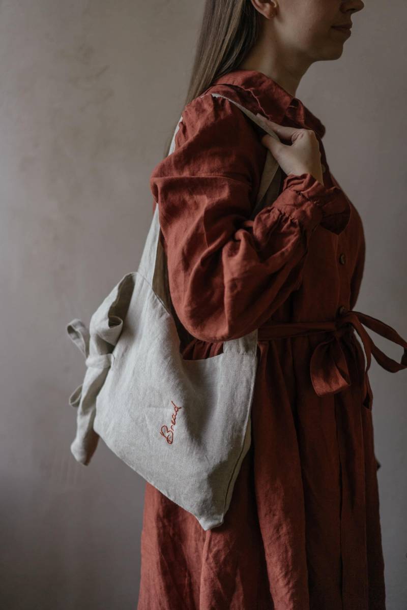 Markttasche Für Brot | Optional Stickerei von LaPetiteAlice