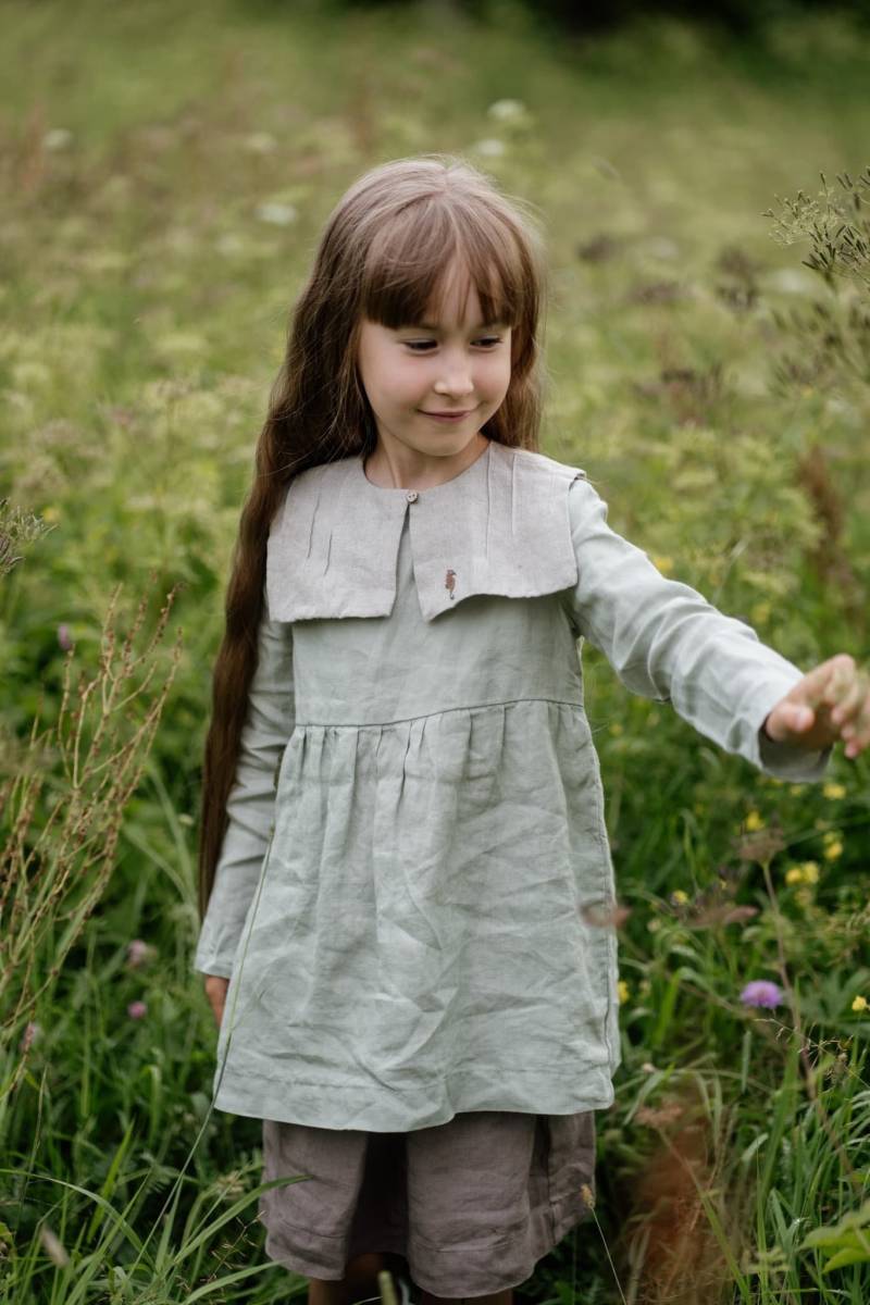 Matrosenkragen Aus Leinen Für Kinder | Optional Stickerei von LaPetiteAlice