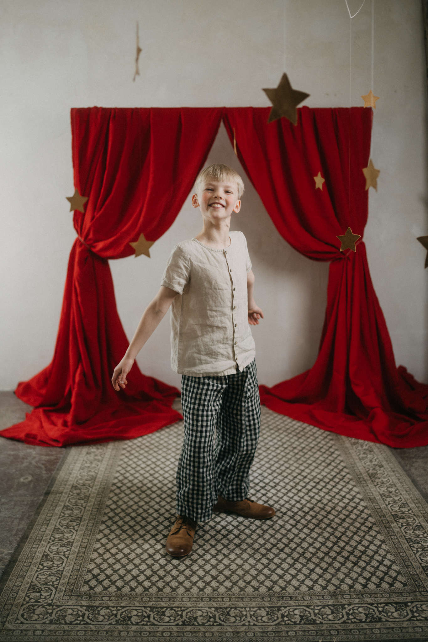 Plissierte Leinenhose Unisex Kleinkindhose Mit Weitem Bein - Optionale Stickerei von LaPetiteAlice