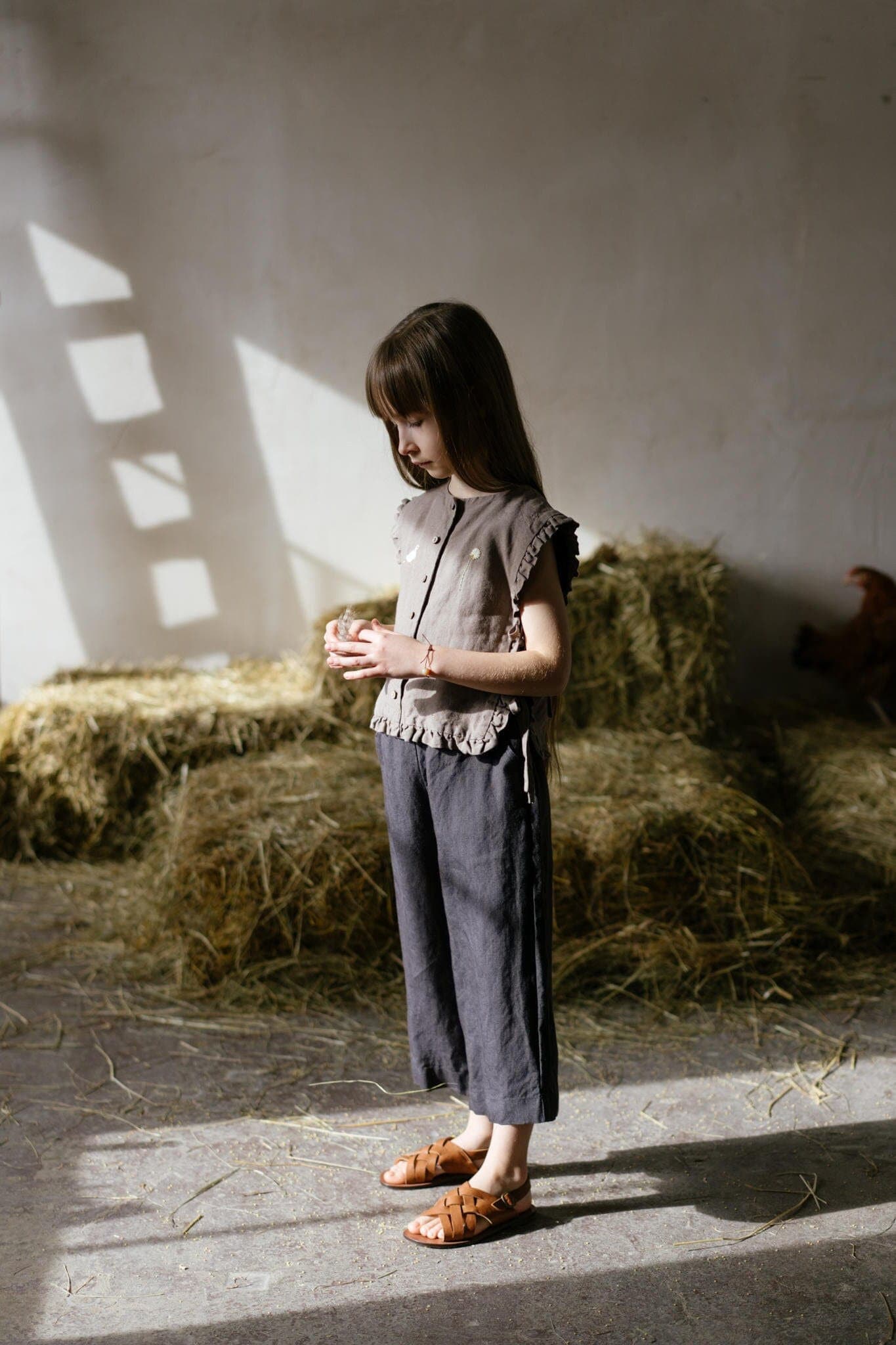 Rüschen Weste Für Mädchen Handgemachte Brokat Weste, Optional Mit Stickerei von LaPetiteAlice