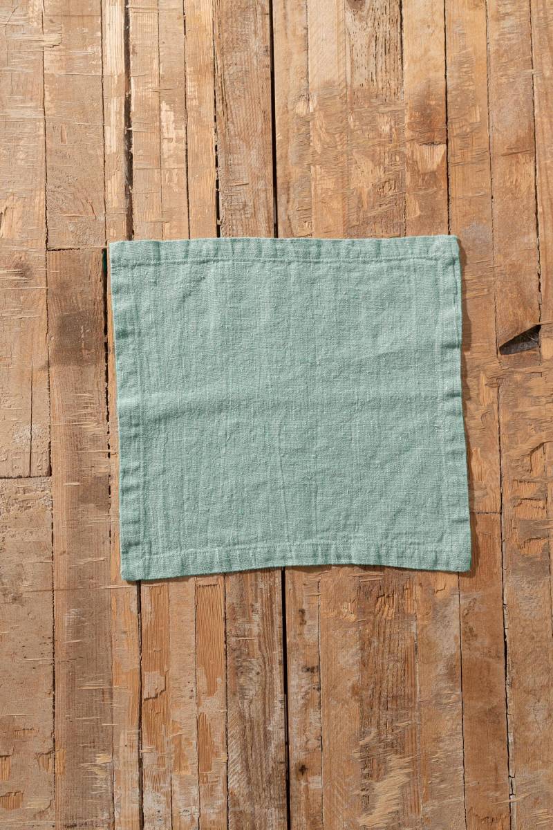Serviette Aus Massivem Wild Mint Leinen | Optional Stickerei von LaPetiteAlice
