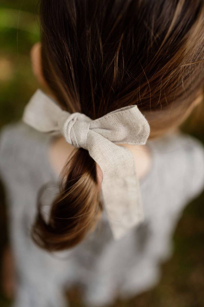 Sommerlicher Leinen Haargummi/Haarband von LaPetiteAlice