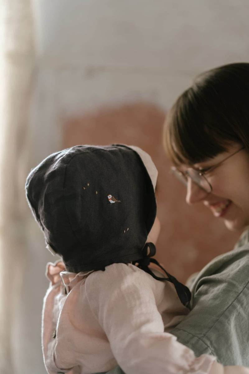 Wendemütze Mit Leinen Krempe | Optional Stickerei von LaPetiteAlice