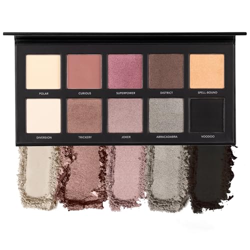 LaRoc Pro – 10 Farbtöne Lidschatten Palette Bunte Augen Make-up Kosmetik Schönheit Hochpigmentierte gepresste Puder Farbe Gesicht Palette Langlebig MUA – Pandora's Box von LaRoc