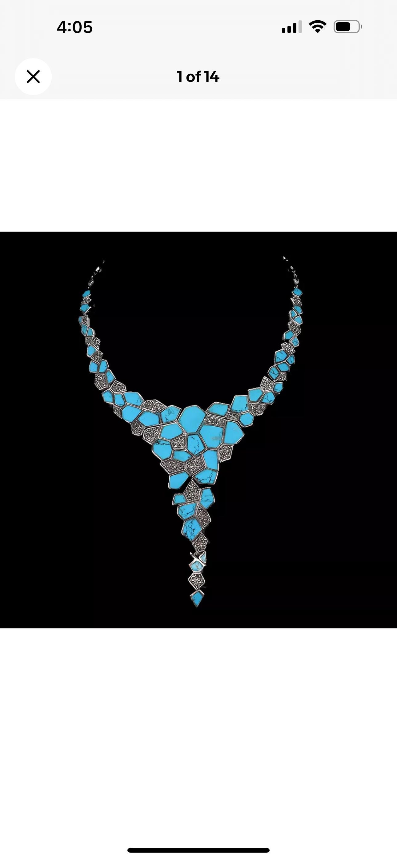 Attraktives Türkis Markasit Edelstein Collier & Ohrring Set Attraktives Türkis Markasit Edelstein Collier & Ohrring Set von LaRosaGems
