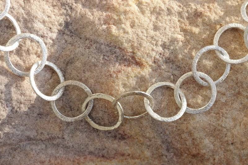 Kurze Gliederkette 47 cm Aus Sterlingsilber von LaRosaSchmuck